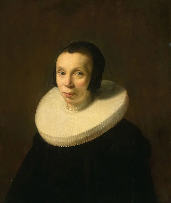 Portrait Of A Woman 180 Wall Art by Abraham de Vries - High-Resolution Digital Print