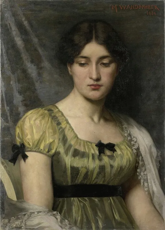 Portrait Of A Woman 18 Wall Art by Marie Wandscheer - High-Resolution Digital Print