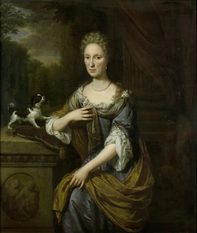 Portrait Of A Woman 196 Wall Art by Jan Verkolje - High-Resolution Digital Print