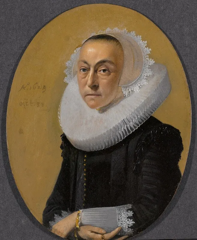 Portrait Of A Woman 205 Wall Art by Willem Cornelisz Duyster - High-Resolution Digital Print