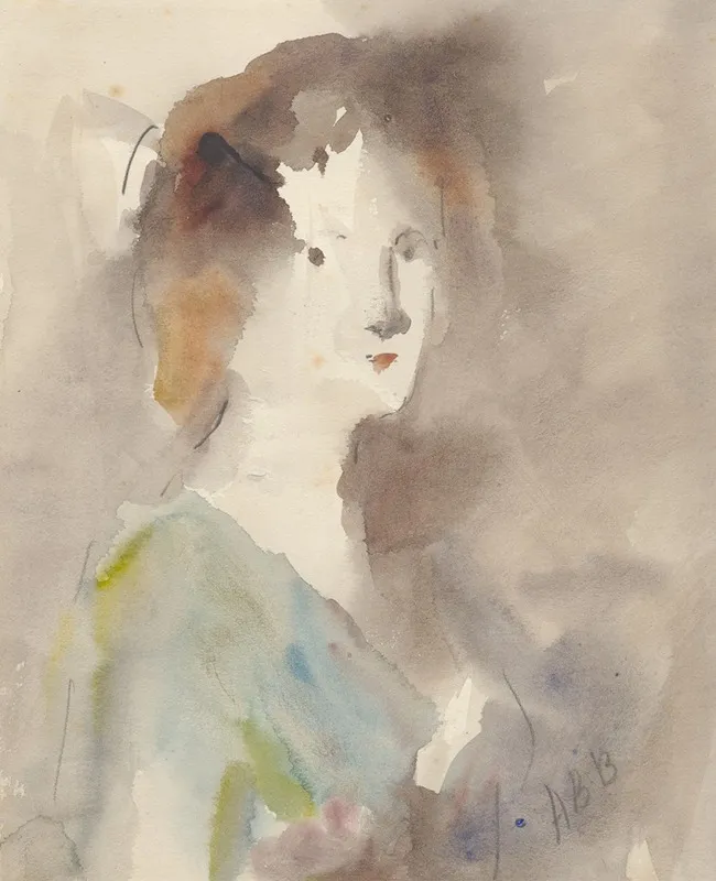Portrait Of A Woman 210 Wall Art by Hercules Brabazon Brabazon - High-Resolution Digital Print