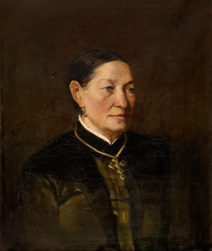 Portrait Of A Woman 231 Wall Art by Charles François Felu - High-Resolution Digital Print