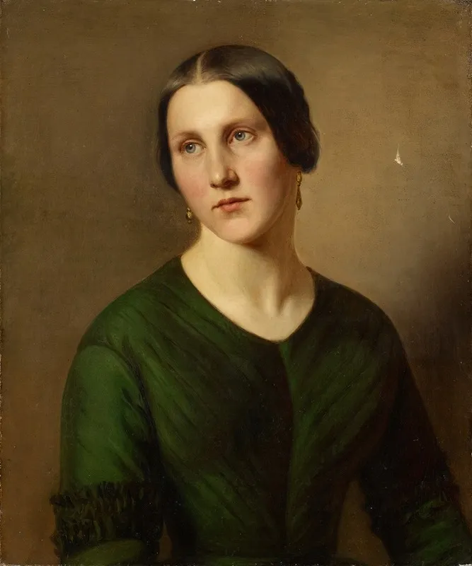 Portrait Of A Woman 26 Wall Art by Adolf Follenweider - High-Resolution Digital Print