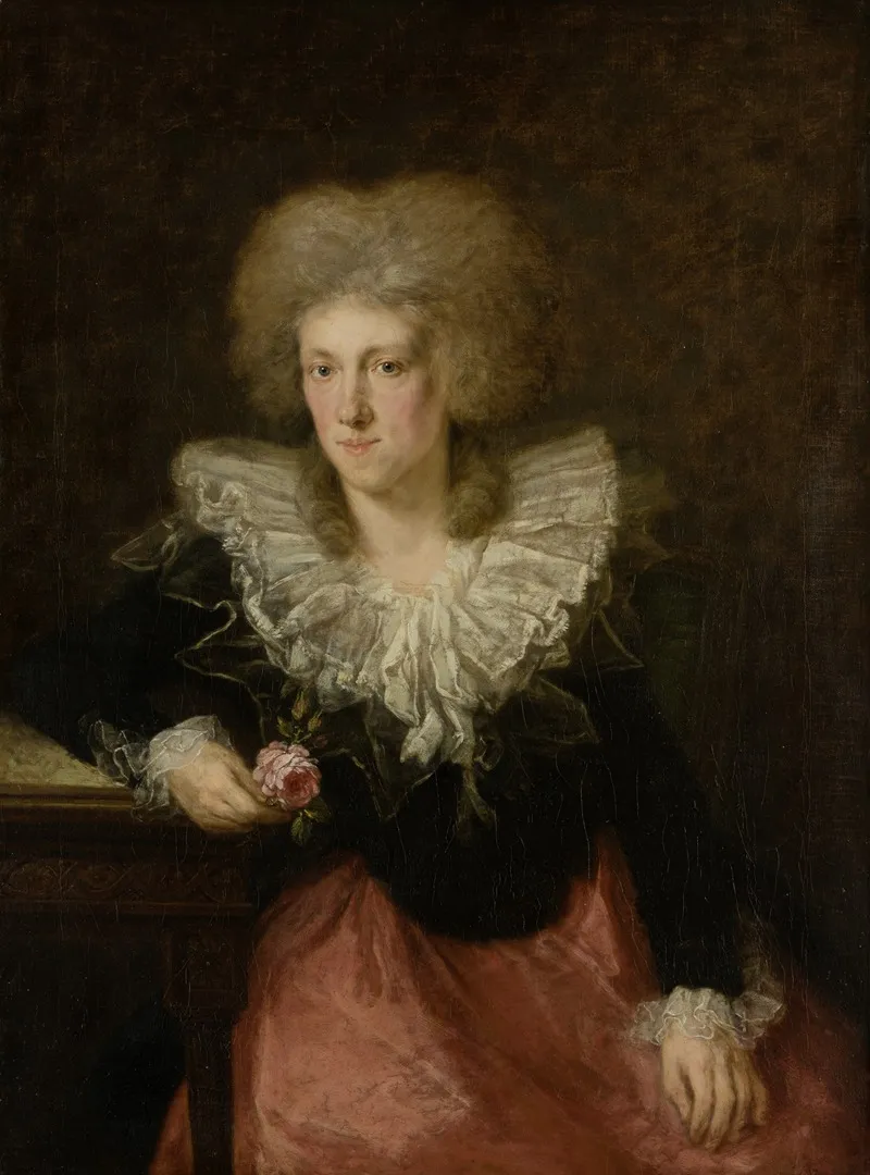 Portrait Of A Woman 328 Wall Art by Johann Georg Edlinger - High-Resolution Digital Print