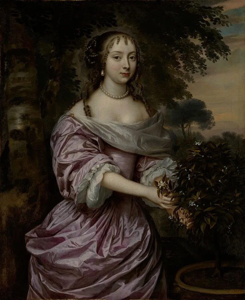 Portrait Of A Woman 334 Wall Art by Jan Mijtens - High-Resolution Digital Print