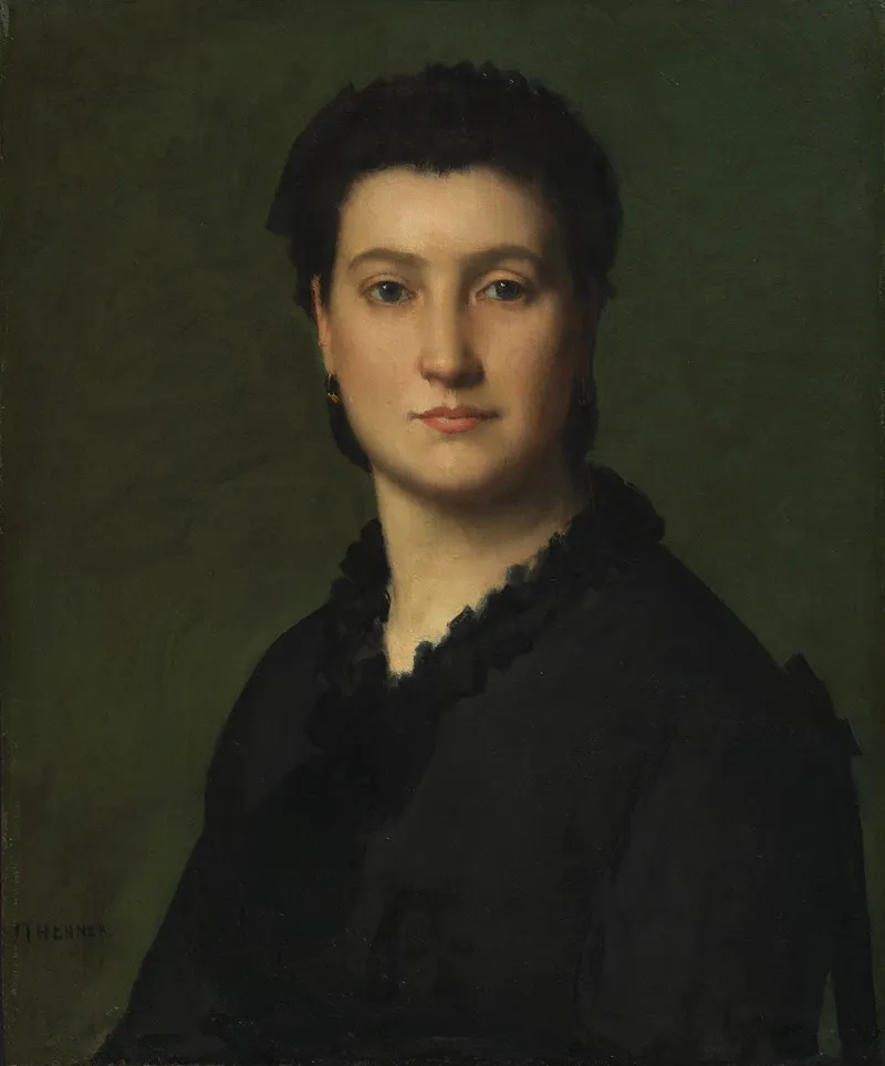 Portrait Of A Woman 340 Wall Art by Jean-Jacques Henner - High-Resolution Digital Print