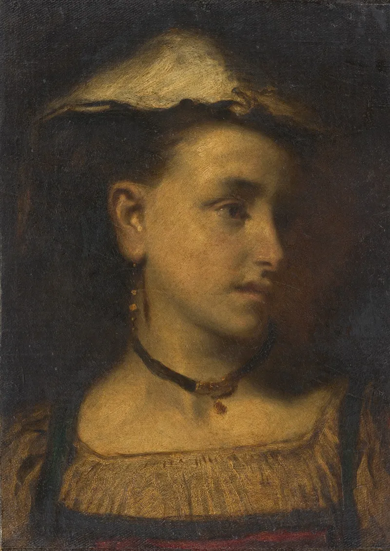 Portrait Of A Woman 343 Wall Art by Julius Siegfried Uetz - High-Resolution Digital Print