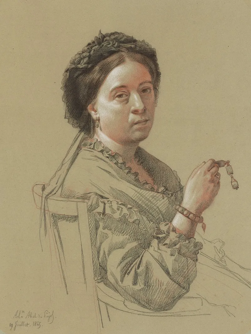 Portrait Of A Woman 380 Wall Art by Alexandre Abel de Pujol - High-Resolution Digital Print