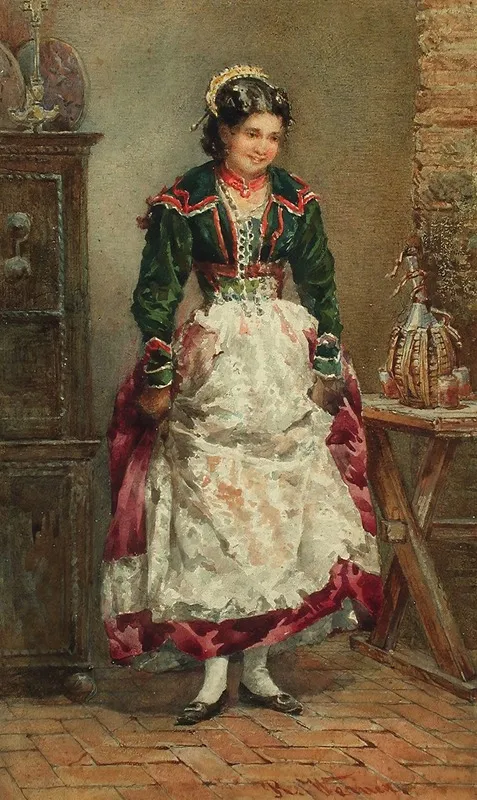 Portrait Of A Woman 38 Wall Art by Reinhold Werner - High-Resolution Digital Print