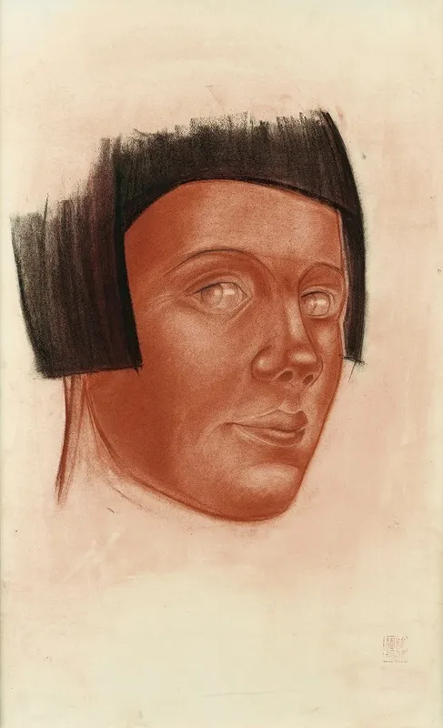 Portrait Of A Woman 84 Wall Art by Alexandre Jacovleff - High-Resolution Digital Print