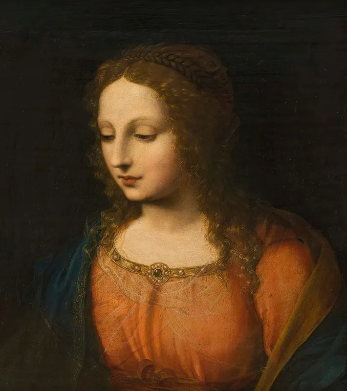 Portrait Of A Woman 86 Wall Art by Bernardino Luini - High-Resolution Digital Print