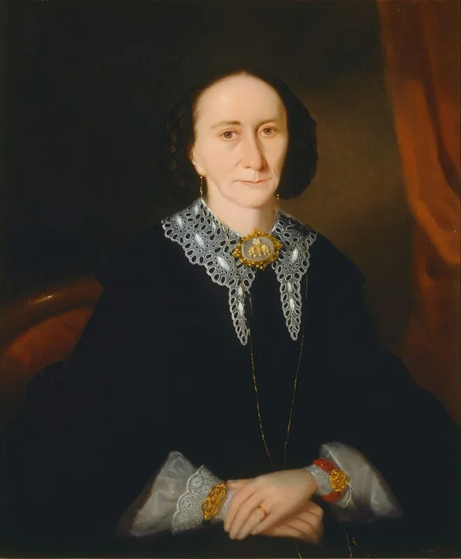 Portrait Of A Woman Elizabeth Collins Wall Art by Joseph Backler - High-Resolution Digital Print