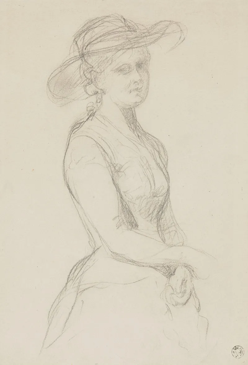 Portrait Of A Woman In A Hat 2