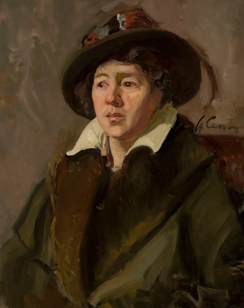 Portrait Of A Woman In A Hat