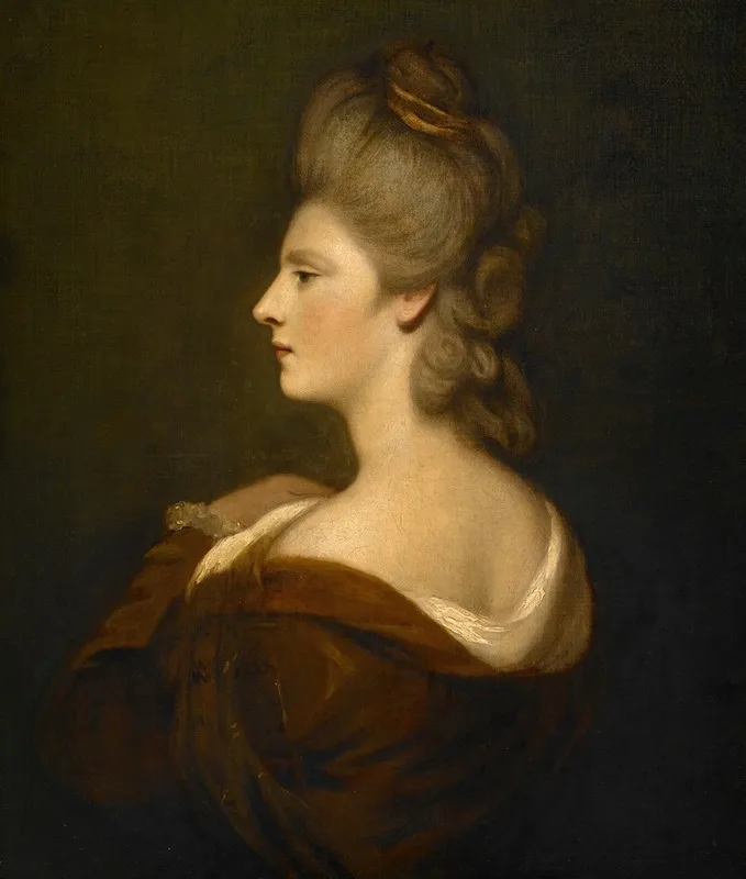 Portrait Of A Woman Presumed To Be Mrs James Fox Wall Art by Circle Of Joshua Reynolds - High-Resolution Digital Print