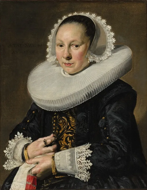 Portrait Of A Woman Probably Aeltje Dircksdr Pater Wall Art by Frans Hals - High-Resolution Digital Print