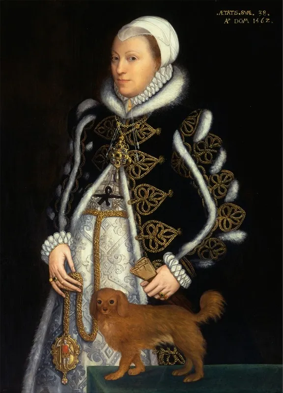 Portrait Of A Woman Probably Catherine Carey Lady Knollys Wall Art by Steven van der Meulen - High-Resolution Digital Print