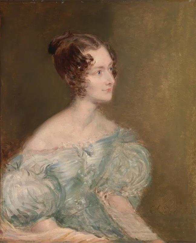 Portrait Of A Woman Probably Mrs Price Of Rugby