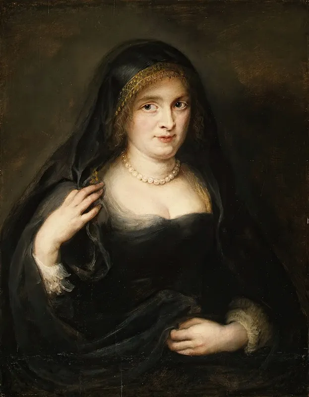 Portrait Of A Woman Probably Susanna Lunden Susanna Fourment 1599 1628 Wall Art by Peter Paul Rubens - High-Resolution Digital Print