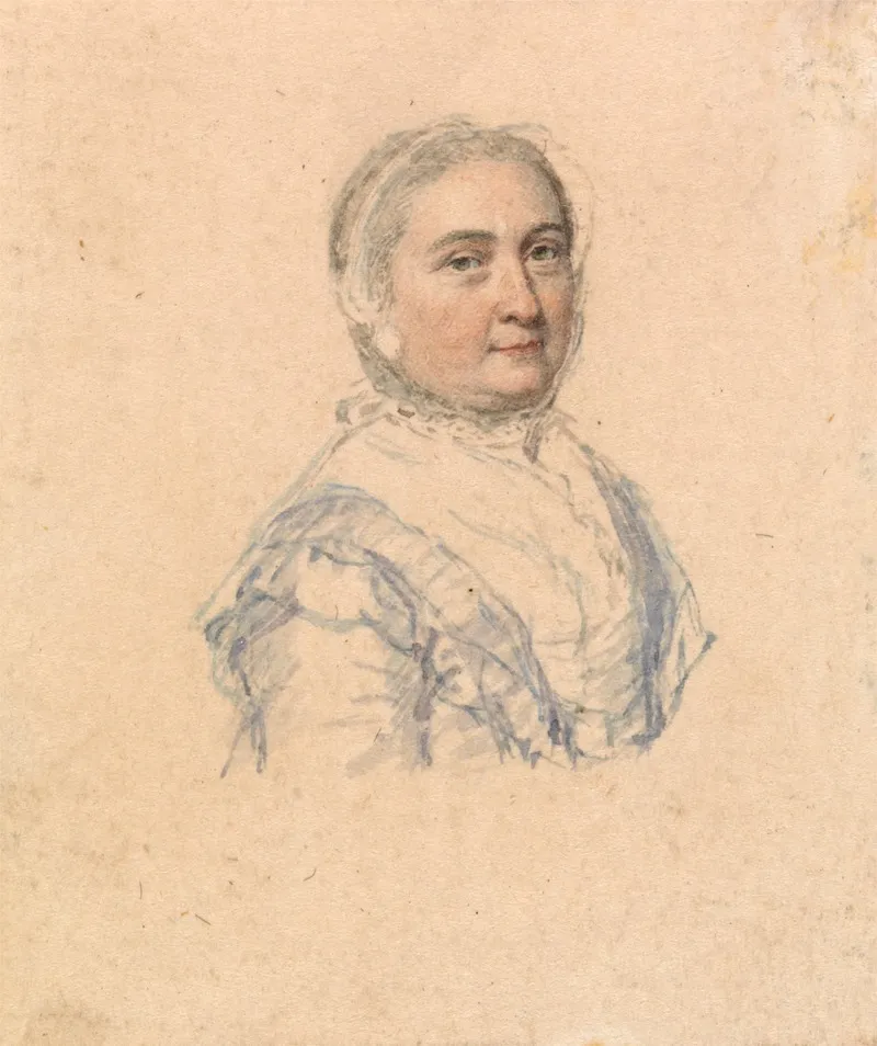 Portrait Of A Woman Taken From Life Facing Right