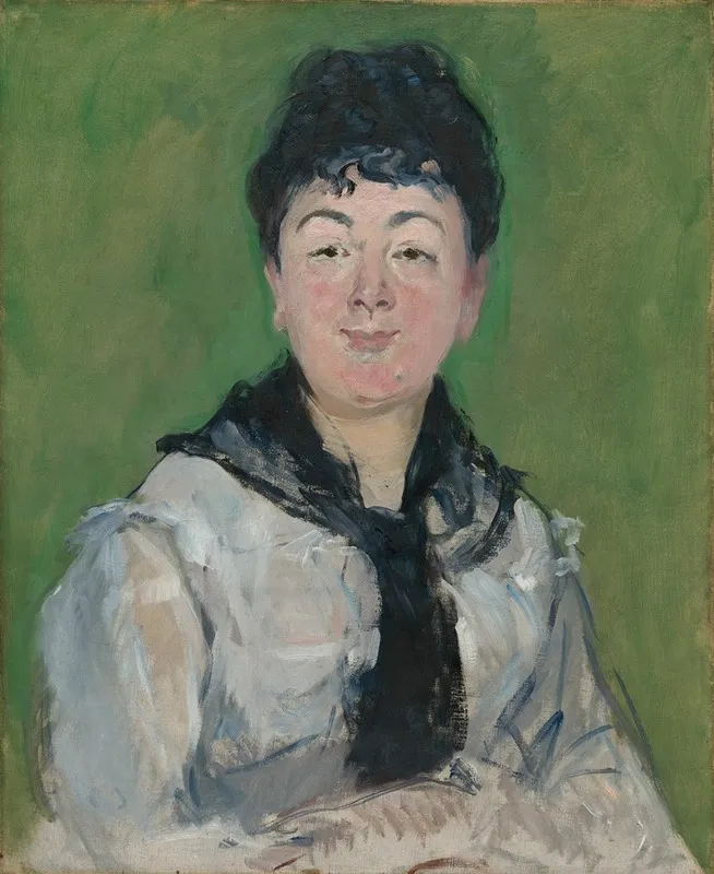 Portrait Of A Woman With A Black Fichu