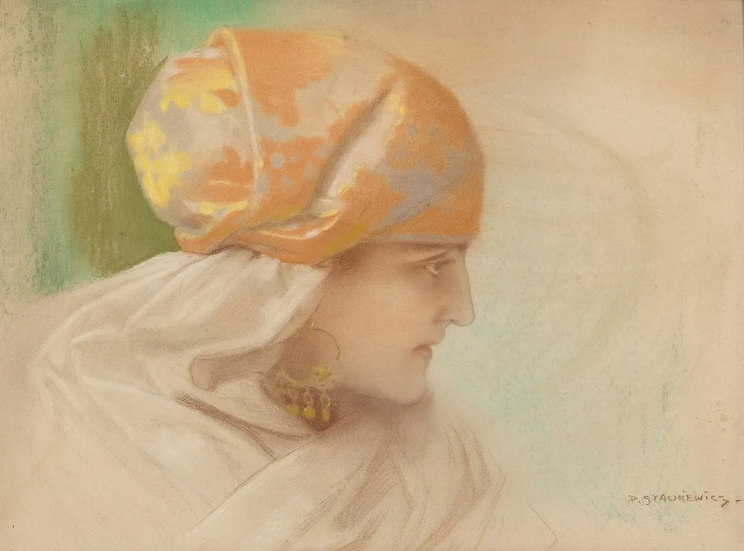 Portrait Of A Woman With Earrings