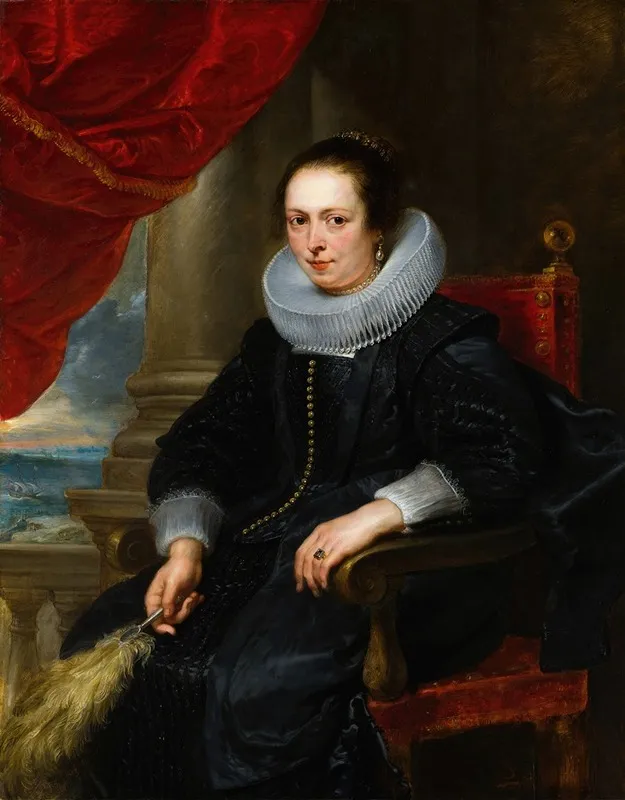 Portrait Of A Womanpossibly Clara Fourment Wall Art by Peter Paul Rubens - High-Resolution Digital Print