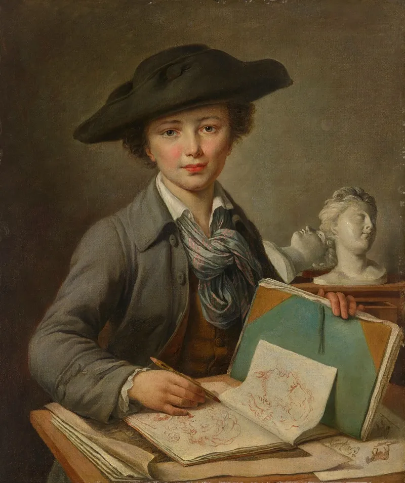 Portrait Of A Young Artist 3 Wall Art by Catherine Lusurier - High-Resolution Digital Print
