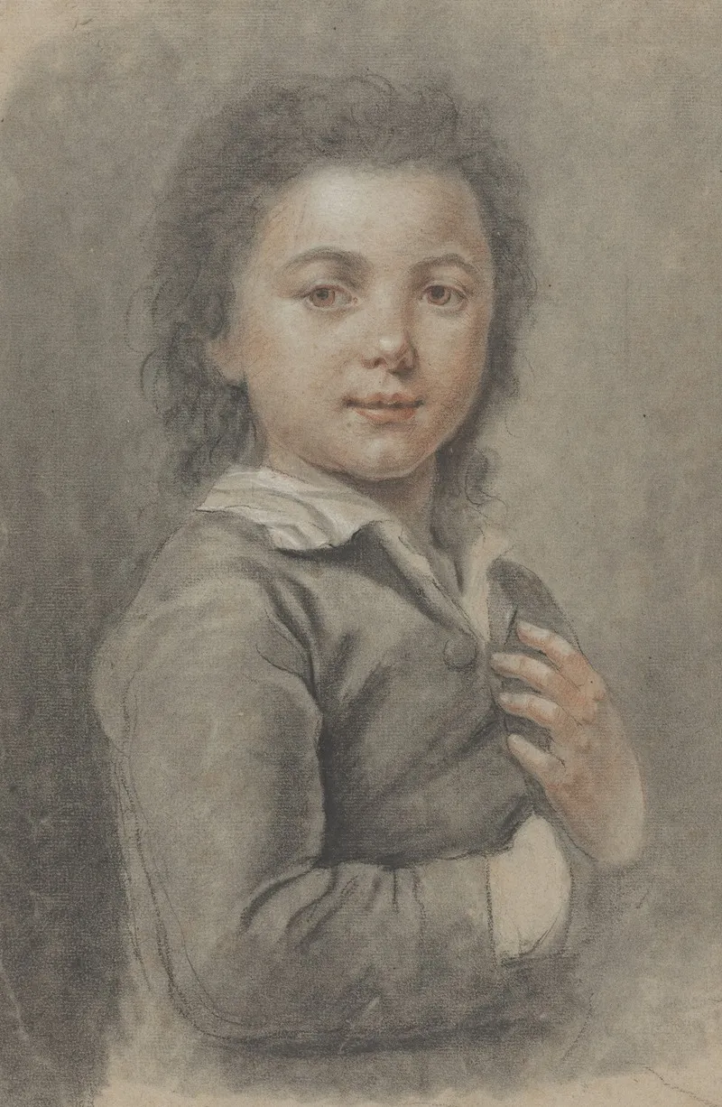 Portrait Of A Young Boy 5 Wall Art by Catherine Lusurier - High-Resolution Digital Print