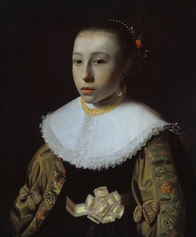 Portrait Of A Young Girl 27 Wall Art by Pieter Dubordieu - High-Resolution Digital Print