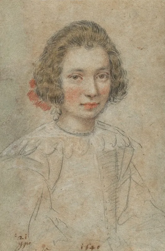 Portrait Of A Young Girl 37 Wall Art by Ippolito Leoni - High-Resolution Digital Print