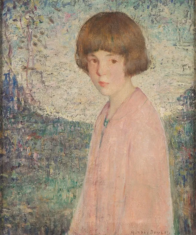 Portrait Of A Young Girl 39 Wall Art by Murray Percival Bewley - High-Resolution Digital Print