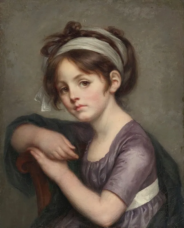 Portrait Of A Young Girl 6 Wall Art by Jean-Baptiste Greuze - High-Resolution Digital Print