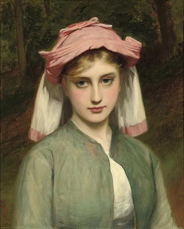 Portrait Of A Young Girl In A Forest