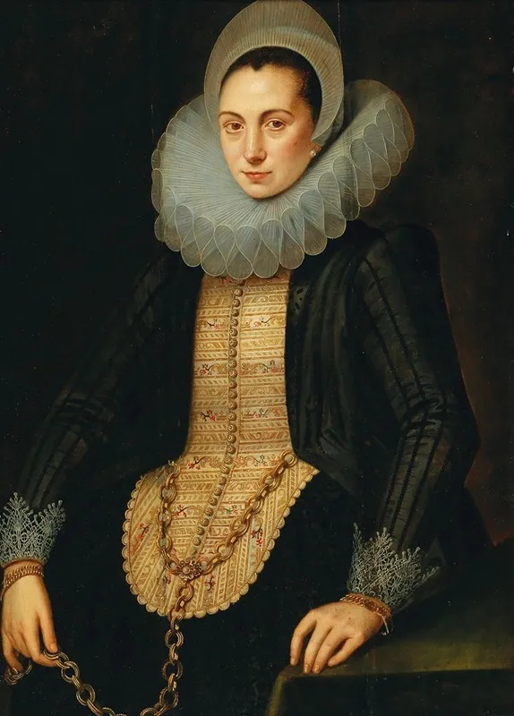 Portrait Of A Young Lady 11 Wall Art by Circle of Jan Anthonisz. van Ravesteyn - High-Resolution Digital Print