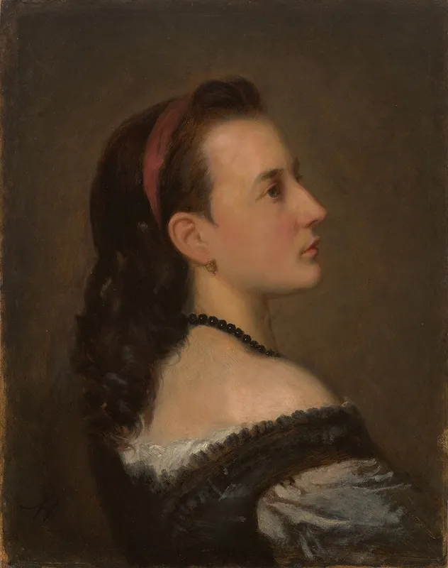 Portrait Of A Young Lady 26 Wall Art by Aleksander Kotsis - High-Resolution Digital Print