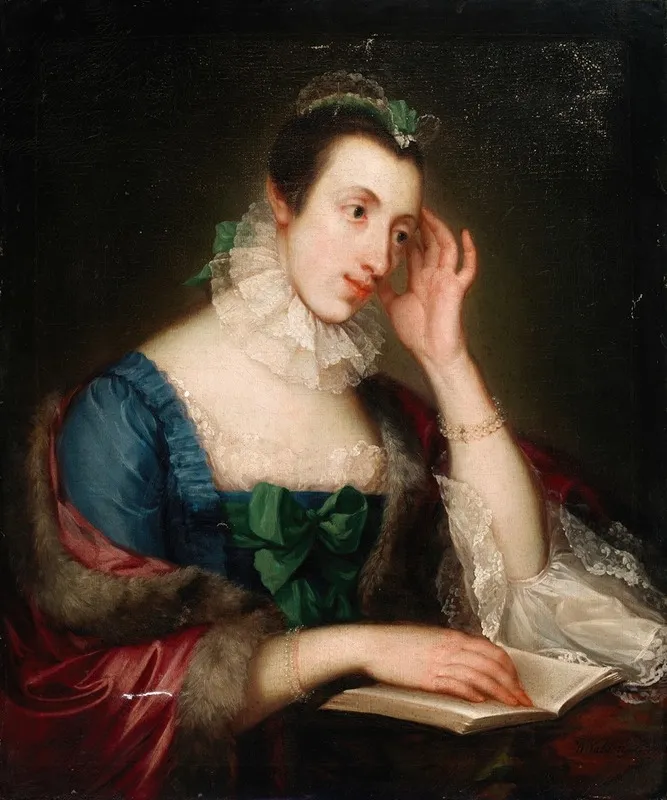 Portrait Of A Young Lady 40 Wall Art by William Watson - High-Resolution Digital Print