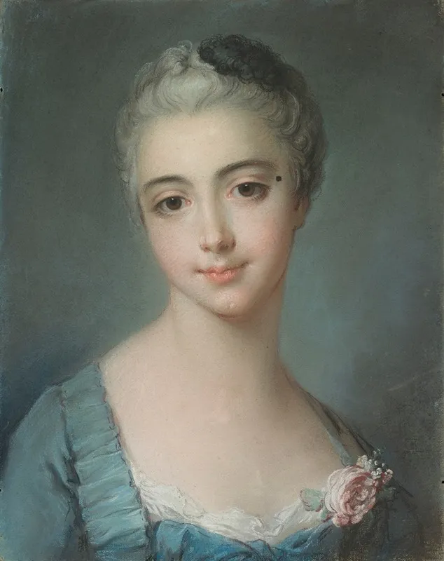 Portrait Of A Young Lady 7 Wall Art by Follower Of François Boucher - High-Resolution Digital Print