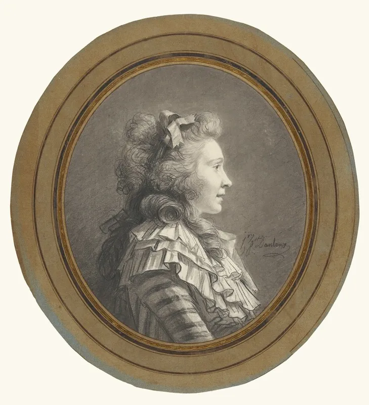 Portrait Of A Young Lady In Profile