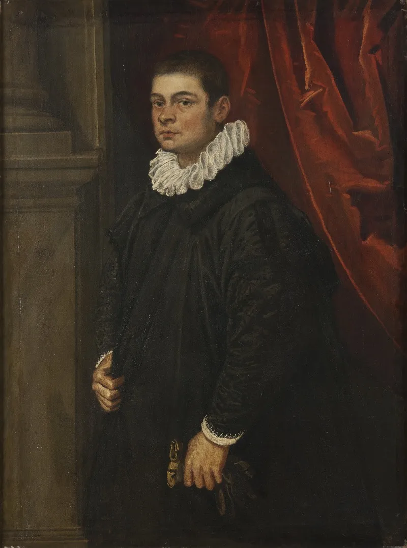 Portrait Of A Young Man 100 Wall Art by Domenico Tintoretto - High-Resolution Digital Print