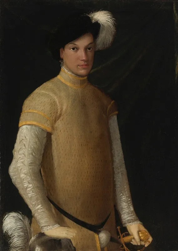 Portrait Of A Young Man 10 Wall Art by Nicolò dell'Abate - High-Resolution Digital Print