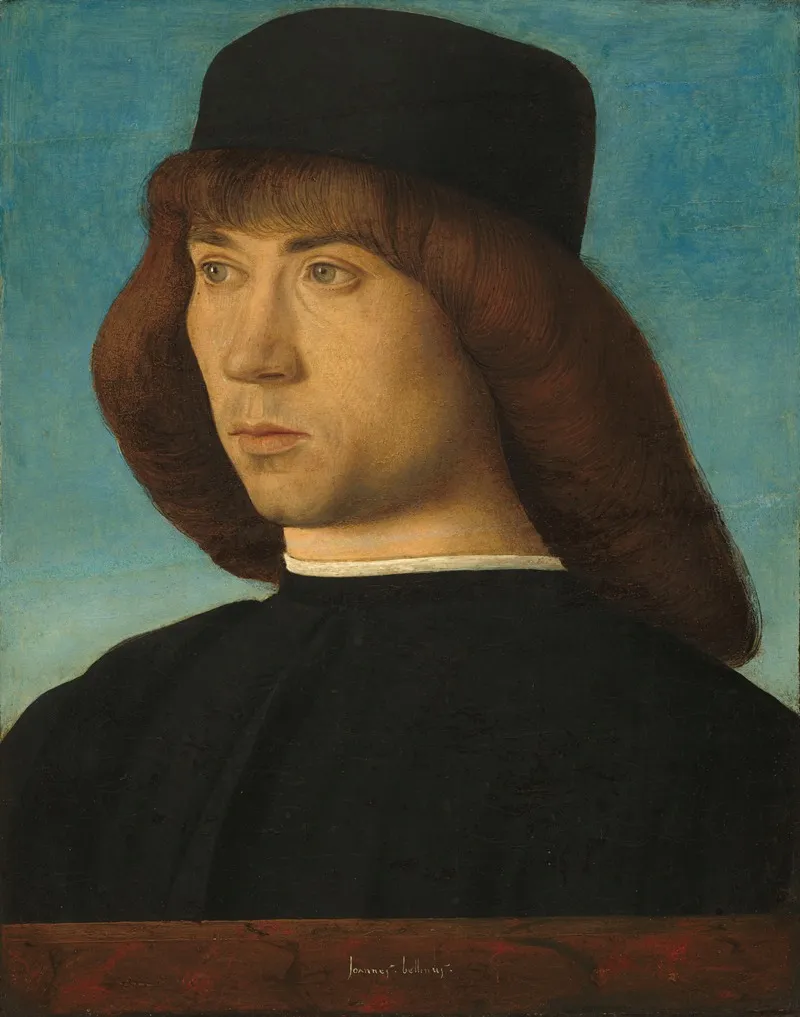 Portrait Of A Young Man 110 Wall Art by Giovanni Bellini - High-Resolution Digital Print