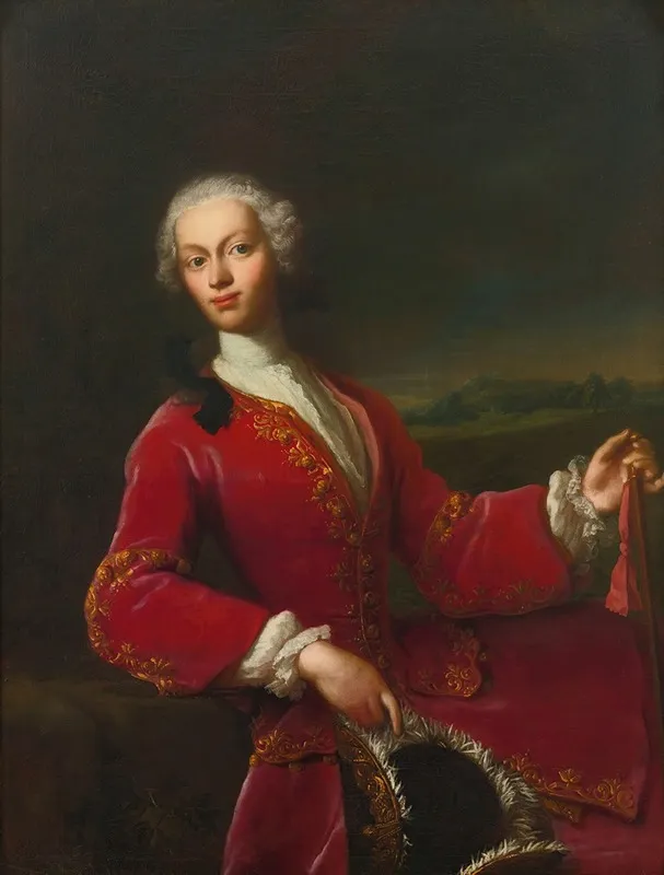Portrait Of A Young Man 39 Wall Art by Jacopo Amigoni - High-Resolution Digital Print