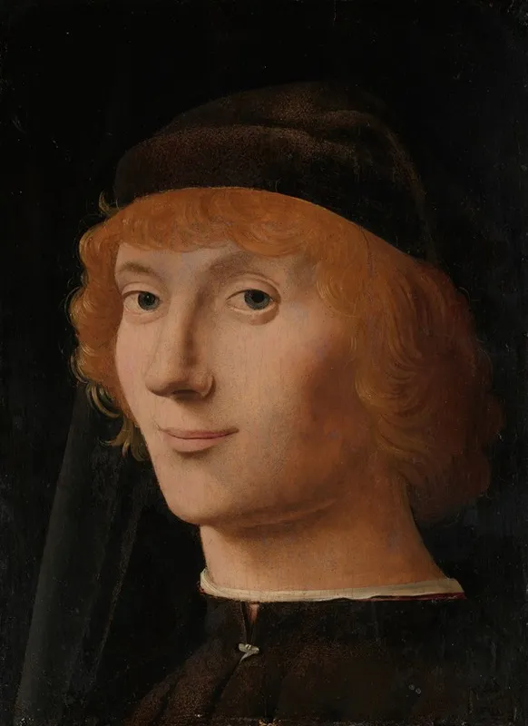Portrait Of A Young Man 40 Wall Art by Antonello da Messina - High-Resolution Digital Print