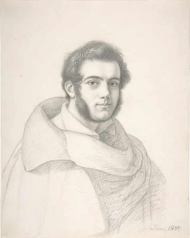Portrait Of A Young Man 54 Wall Art by Adolf Senff - High-Resolution Digital Print