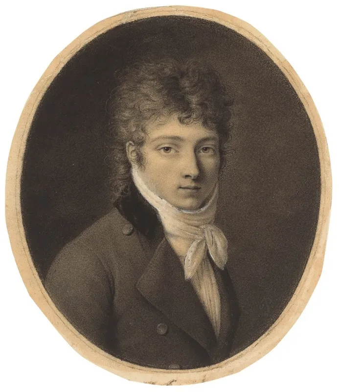 Portrait Of A Young Man 92 Wall Art by Jean-Antoine Pinchon - High-Resolution Digital Print