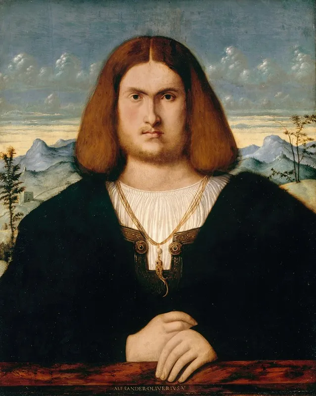 Portrait Of A Young Man 95 Wall Art by Alessandro Oliverio - High-Resolution Digital Print