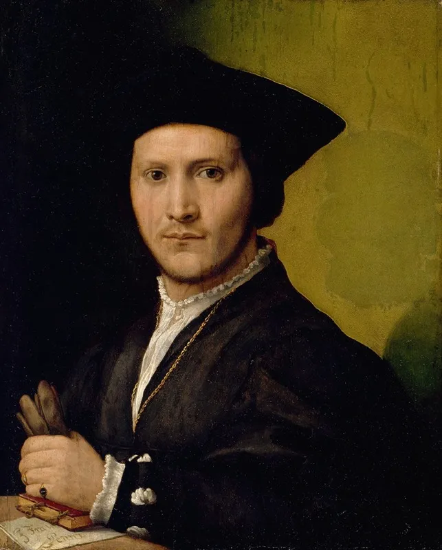 Portrait Of A Young Man 97 Wall Art by Giovanni Francesco Penni - High-Resolution Digital Print