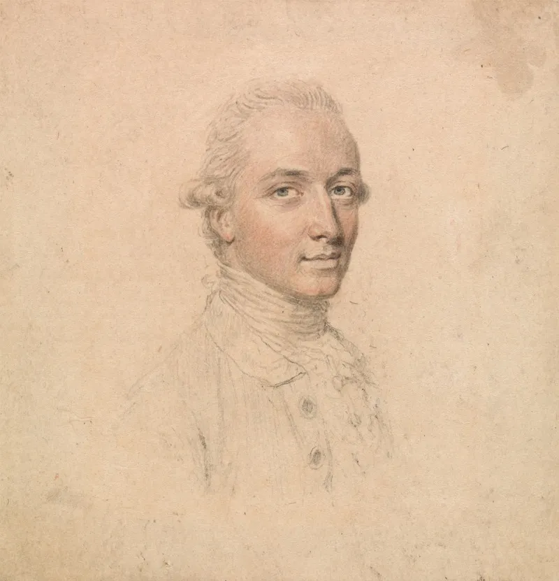 Portrait Of A Young Man Taken From The Life Facing Right