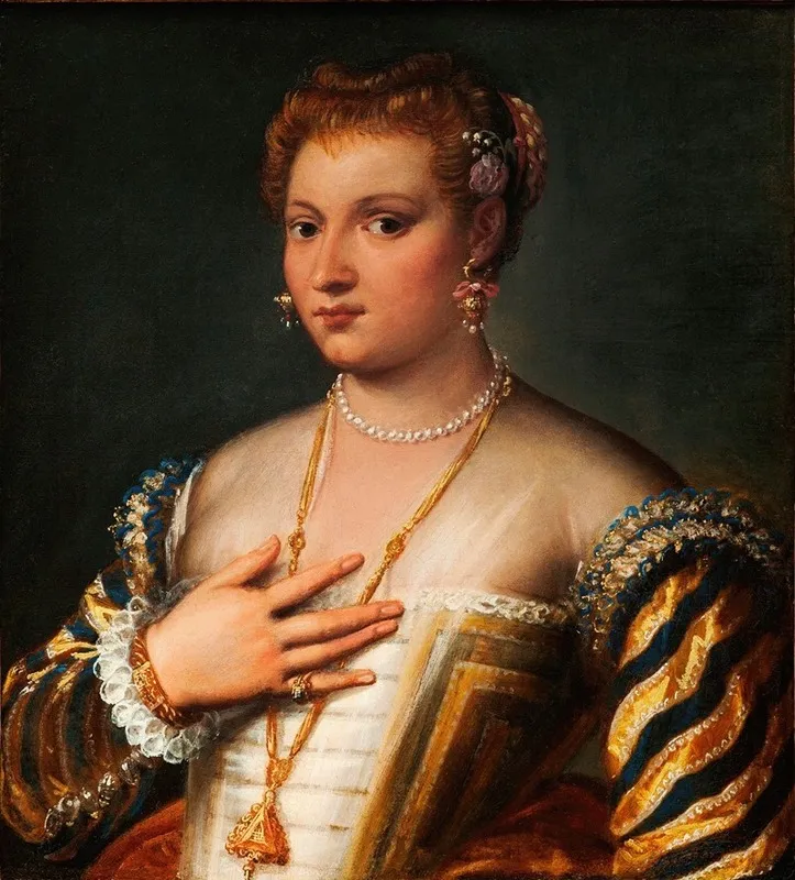 Portrait Of A Young Venetian Woman 3 Wall Art by Francesco Montemezzano - High-Resolution Digital Print